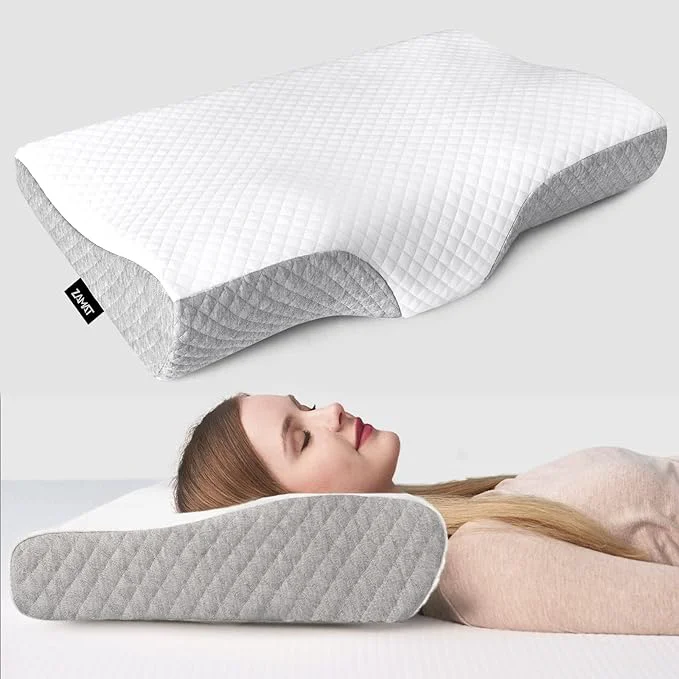 User-Friendly ZAMAT Contour Memory Foam Pillow Elite