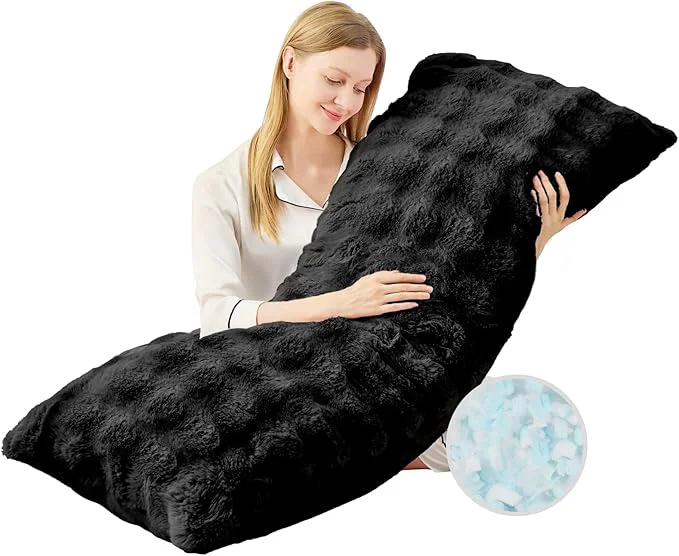 Exclusive YZ HOME Faux Fur Fluffy Body Pillow Responsible
