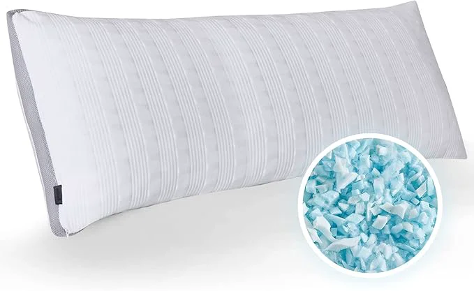 Efficient Meoflaw Cooling Pillows Body Size Shredded Memory Foam Bed Pillows High-Quality