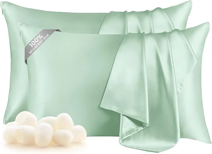 Flexible THXSILK Set of 2 Mulberry Silk Pillowcase Fine Crafted