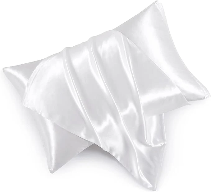 Top-Quality Satin Pillowcases with Zipper （20x36） King Size Pillowcases Set of 2 Convenient