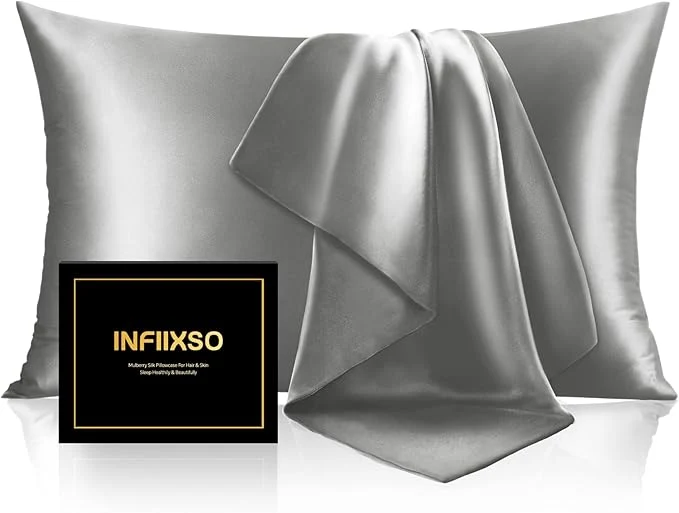Soft INFIIXSO Mulberry Silk Pillow Case King Size Silk Pillowcase Trusted