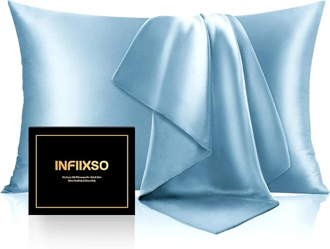 Environmentally Friendly INFIIXSO Mulberry Silk Pillow Case King Size Silk Pillowcase Excellent