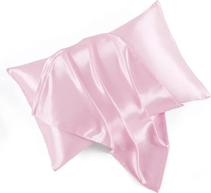 Selected Satin Pillowcases with Zipper （20x36） King Size Pillowcases Set of 2 Effective