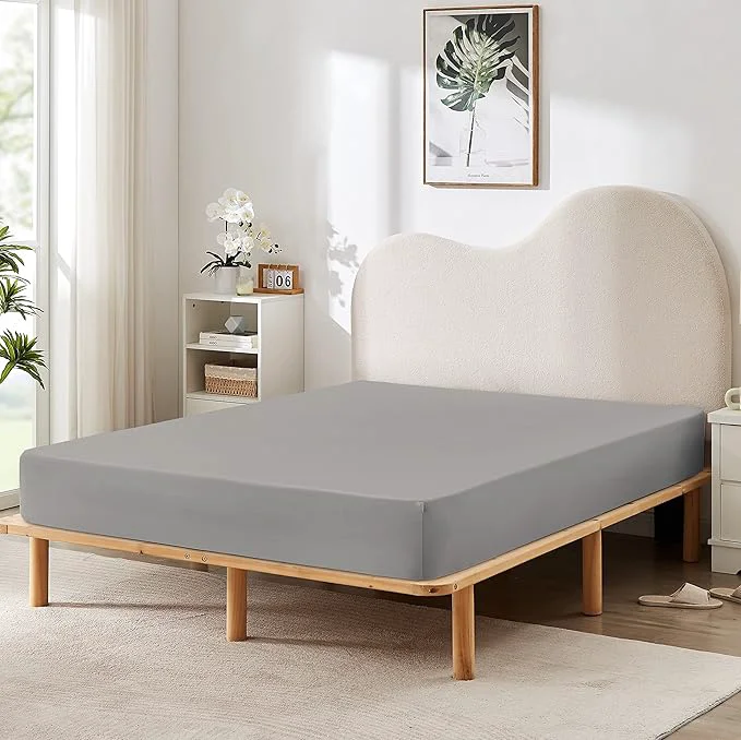 Smooth HBHLFZ Twin XL Fitted Sheet Only Soft Breathable Bottom Sheet High-Grade