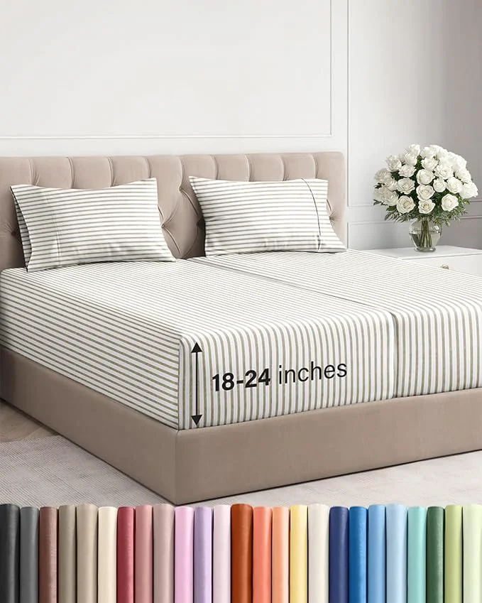 Exceptional Extra Deep Split King Sheet Set Authentic