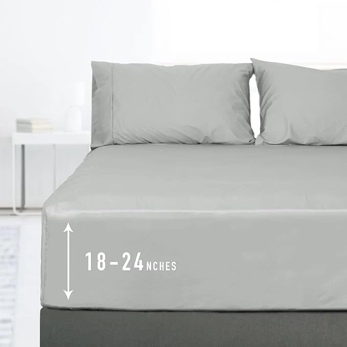 Selected Sunflower California King Fitted Sheet 1-Piece Extra Deep Pocket Fitted Bottom Enhanced