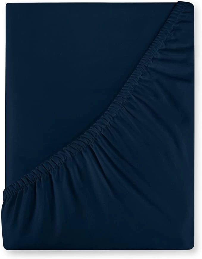 Elegant Royale Linens 400 Thread Count American Grown Cotton Fitted Sheet Queen Premium