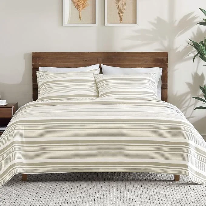 Certified ClevaHome Classic Stripe Sheet Set Official