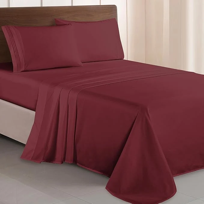 Eco-Friendly Elegant Comfort Luxurious 1500 Premium Hotel Quality Microfiber Three Line Expertly Made