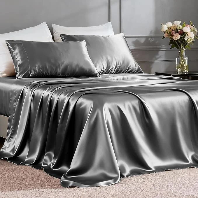 Exclusive FreshCulture Satin Sheets California King Powerful