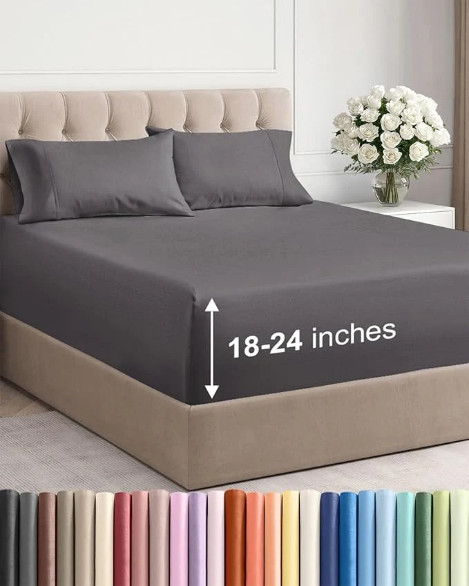Green Extra Deep King Sheet Set First-Class