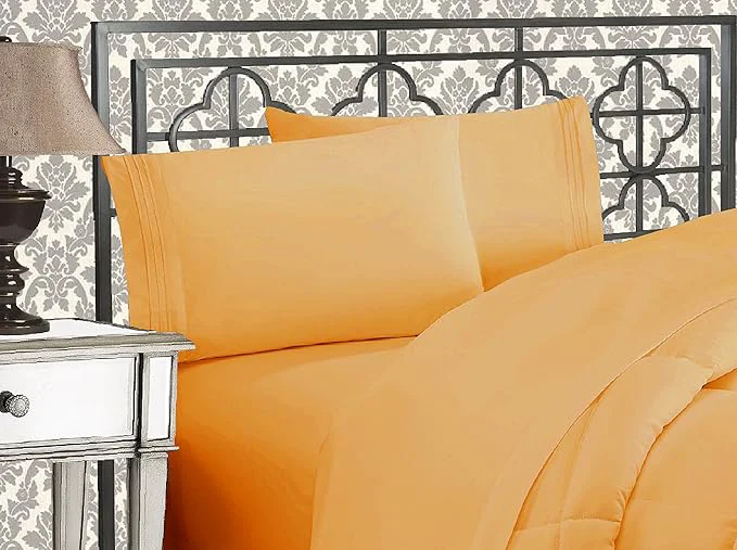 Soft Elegant Comfort Luxurious 1500 Premium Hotel Quality Microfiber Three Line Long-Lasting