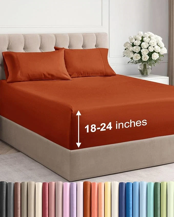 Flexible Extra Deep Queen Sheet Set Relaxed