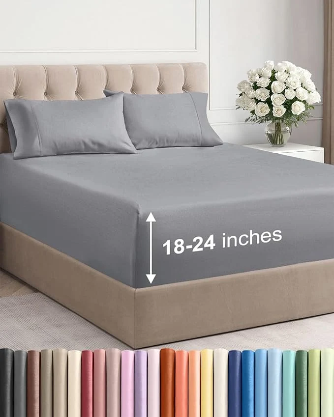 Clean Extra Deep Queen Sheet Set Enhanced