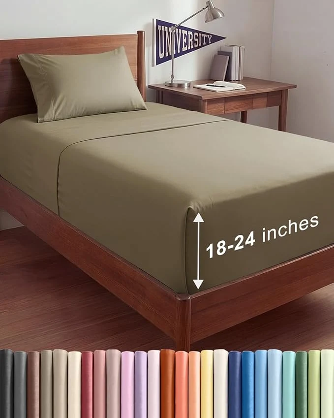 Efficient Extra Deep Twin XL Sheet Set Fine Crafted