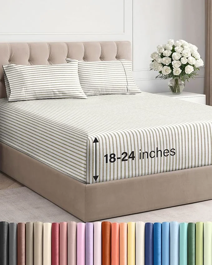 Luxury Extra Deep Cal King Sheet Set World-Class