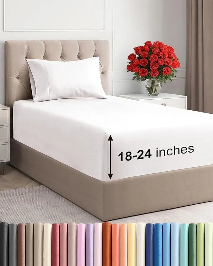 Premium Extra Deep Twin Sheet Set Smooth