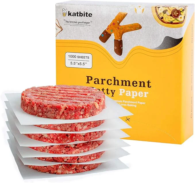 Trusted Katbite Hamburger Patty Paper 1000Pcs 5.5 x5.5 Non Stick Parchment Paper World-Class