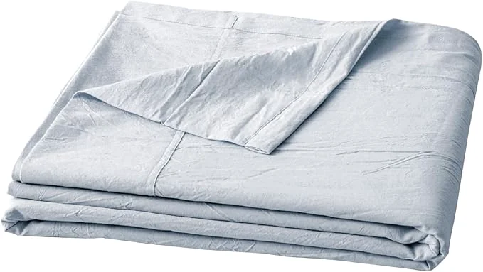 Fine Crafted OUCH Flat Sheet Only Washed Cotton Linen Feel Wrinkle- Reliable