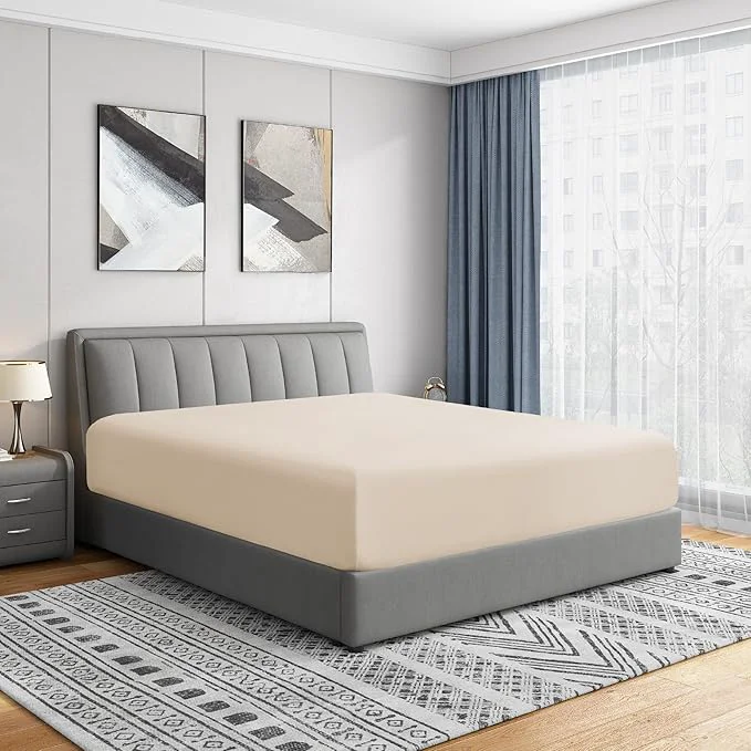 Solid Cathay Home Twin XL Fitted Sheet First-Class