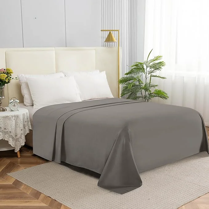 Pure Elegant Comfort Premium Hotel Quality 1-Piece Flat Sheet Luxury Softest 1500 Optimized