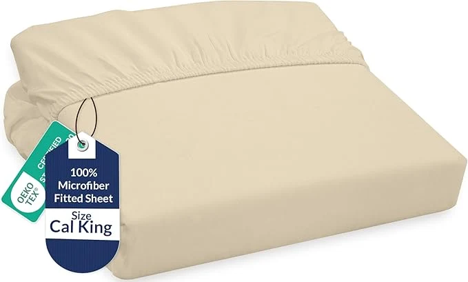 Enhanced Royale Linens Fitted Sheet California King Smooth