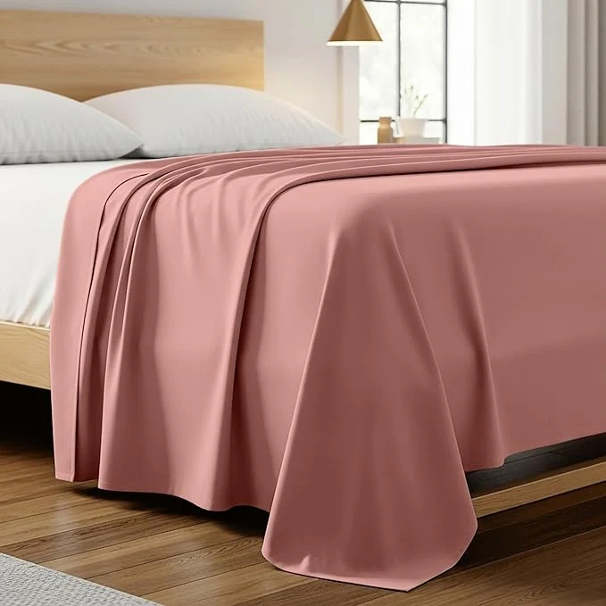 Exceptional Mellanni California King Size Flat Sheet Relaxed