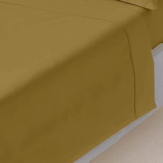 Optimized Mattress-Homes Full XL Egyptian Cotton Top Sheet 1Pcs Cool Breathable Relaxed