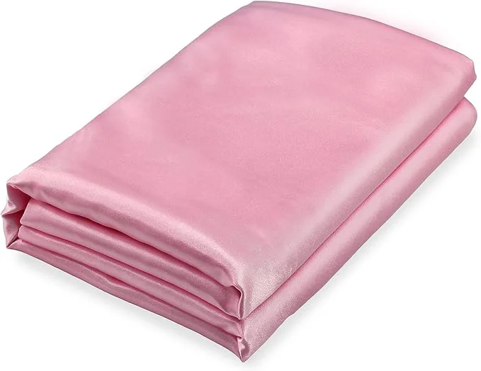 High-Performance Homiest Pink Satin Flat Sheet King Exclusive