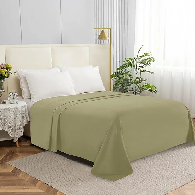 Excellent Elegant Comfort Premium Hotel Quality 1-Piece Flat Sheet Luxury Softest 1500 Fine