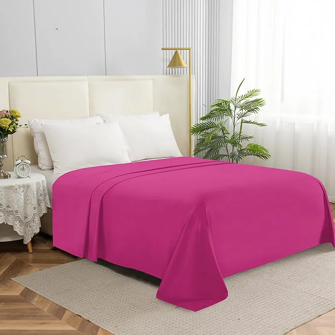 Versatile Elegant Comfort Premium Hotel Quality 1-Piece Flat Sheet Luxury Softest 1500 Refined