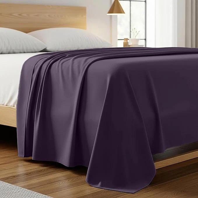 User-Friendly Mellanni Full Size Flat Sheet Pure