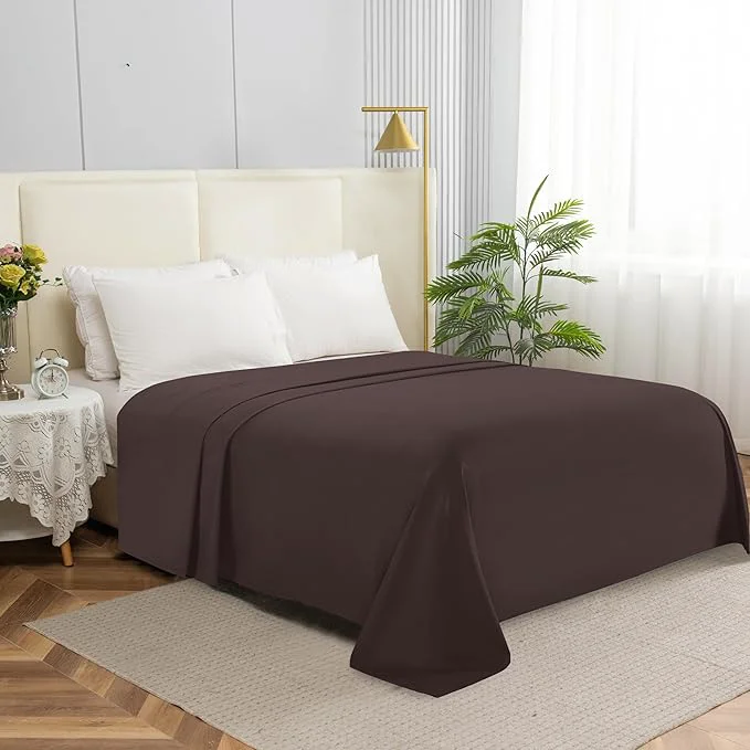 Dependable Elegant Comfort Premium Hotel Quality 1-Piece Flat Sheet Luxury Softest 1500 Trendy