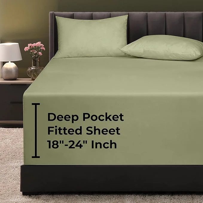 Excellent Royale Linens Extra Deep Pocket Twin Fitted Sheet Only Practical