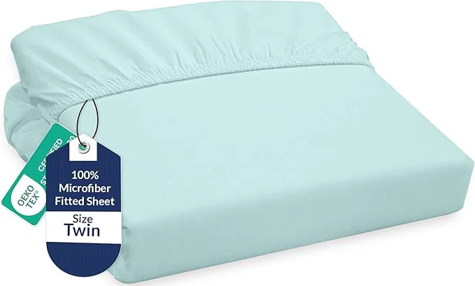 Safe Royale Linens Fitted Sheet Twin Natural