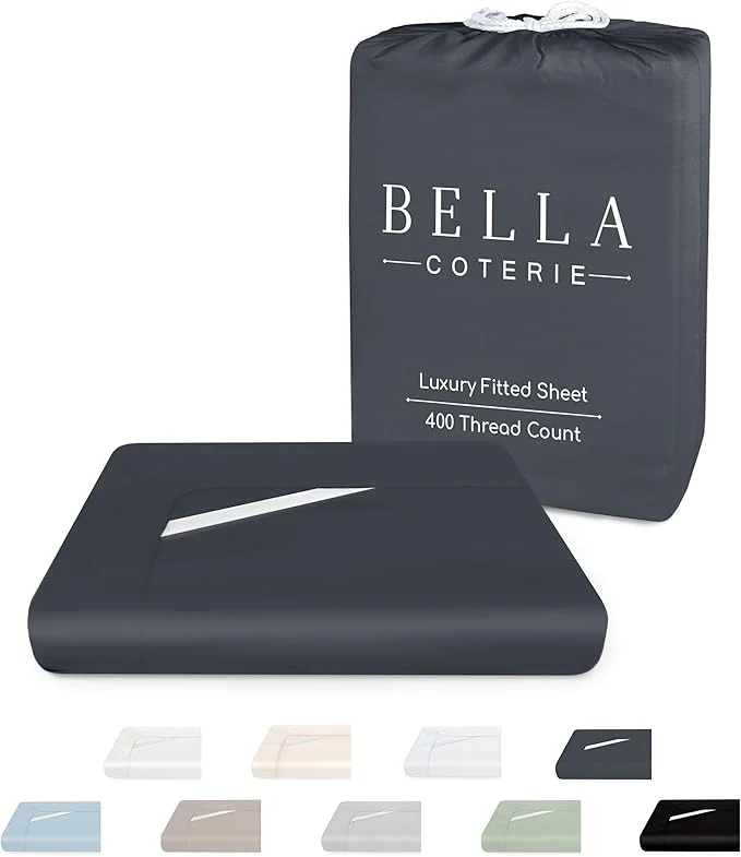 Premium Material Bella Coterie Luxury Bamboo Viscose King Size Fitted Sheet Only Convenient