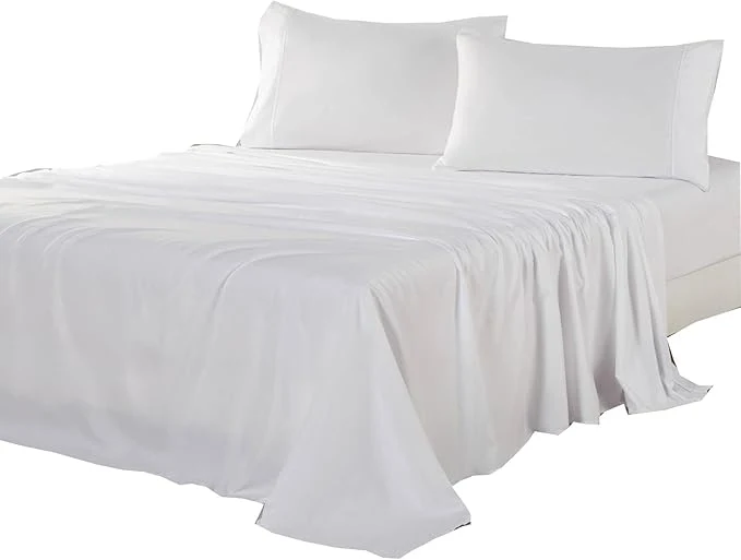 Exceptional Kingnex Oversized King Flat Sheet 132x110 Dependable