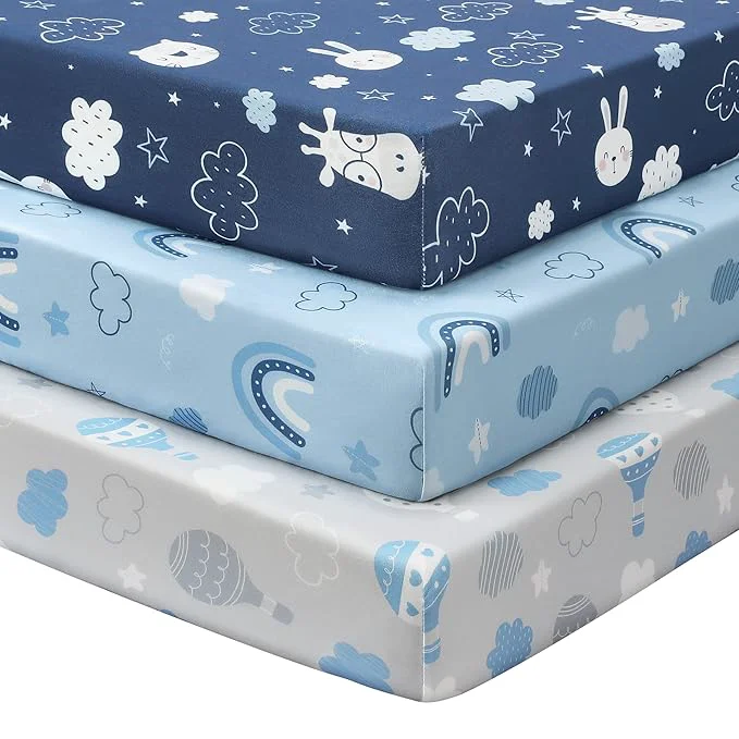 Powerful Baby Mini Crib Sheets Boy Portable 38 x26 Pack and Play Sheets Fitted Excellent