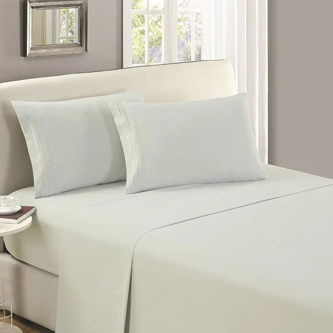 Safe Mellanni King Size Flat Sheet Sophisticated