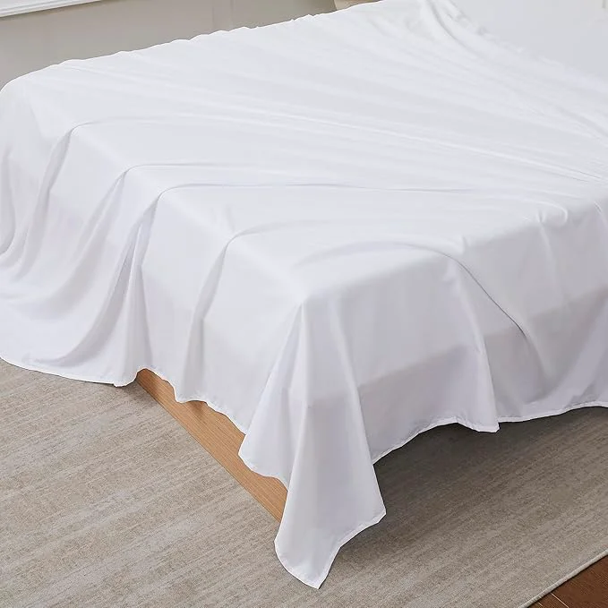 Traditional Sweet Home Collection Queen Flat Sheet Casual