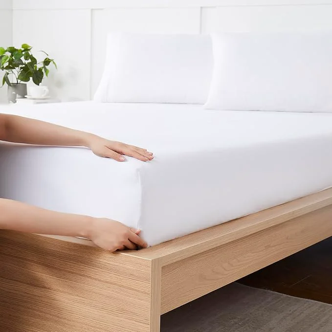 First-Class Queen Fitted Sheet Only with Full Elastic Built in Corner Sheet Straps to Luxury