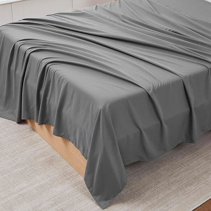 Casual Queen Flat Sheet Only Contemporary