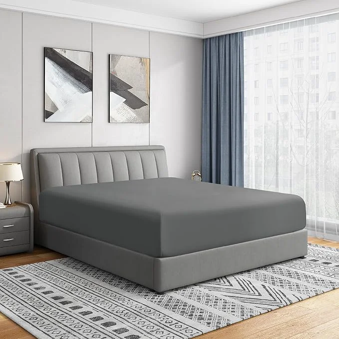 Premium Material Cathay Home Twin XL Fitted Sheet Pure