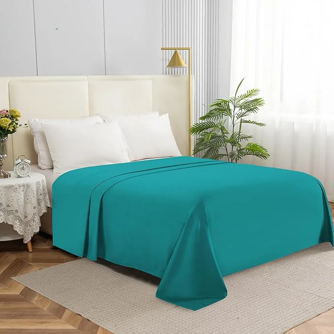 Pure Elegant Comfort Premium Hotel Quality 1-Piece Flat Sheet Luxury Softest 1500 Durable