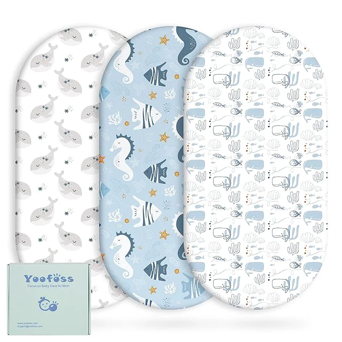 Traditional Yoofoss Bassinet Sheets for Baby Baby Delight Angelbliss Soft Breathable Classic