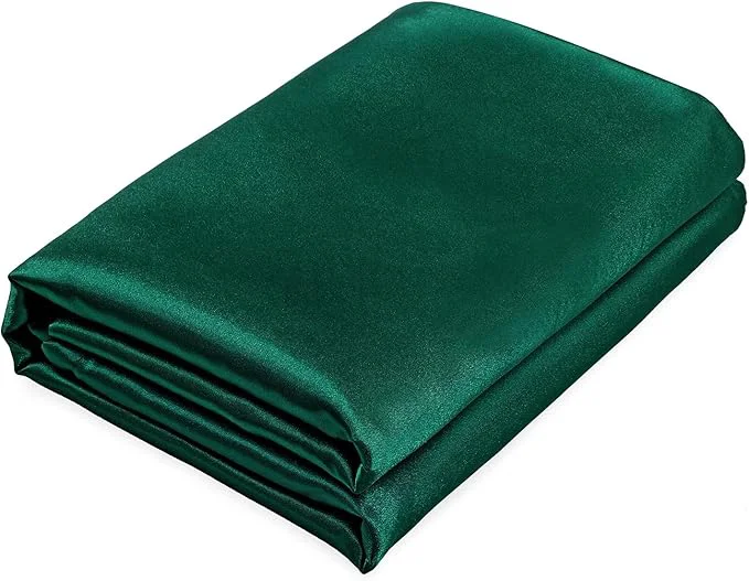 Trendy Homiest Blackish Green Satin Luxury Soft Top Bed Sheet Artisan