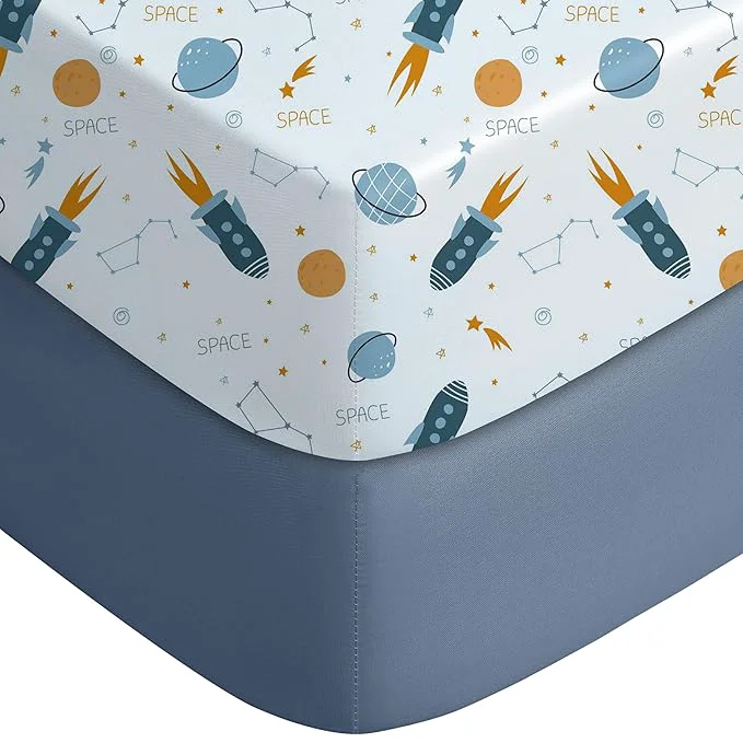 Responsible Yoofoss Pack and Play Sheets Fitted Mini Crib Sheets 2-Pack Fast