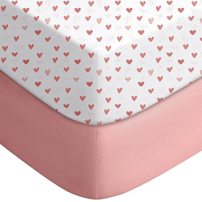Trendy Yoofoss Pack and Play Sheets Fitted Mini Crib Sheets 2-Pack Advanced