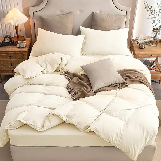 User-Friendly PURE ERA Jersey Knit Duvet Cover Set T-Shirt Cotton Super Soft Comfy 3pc World-Class